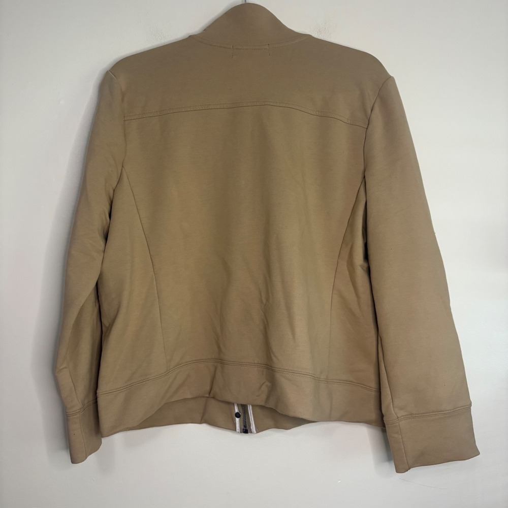 Lauren Active Ralph Lauren Women's Jacket Full Zip Mock Neck Tan M - Picture 5 of 5
